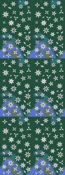 Motley illüstrasyonu. Çiçekli bahar çiçekleri. Küçük çiçekte güzel bir desen. Moda baskıları için zarif bir şablon. Küçük renkli çiçekler. Çizim.