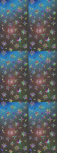 Raster illüstrasyonu. Güzel kumaş deseni. Bahar çiçekli güzel bir çiçek deseni..