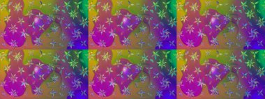 Klasik çiçek desenli. Paketleme, tekstil, duvar kâğıdı için çiçek eskizi. Yumuşak fayans. Raster 'ın taze dokusu. Yumuşak pamuk tasarımı.