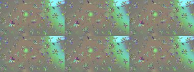 Gri ve bej renkli çiçeklerle çizilmiş çiçek deseni. Suluboya tarzında gri ve bej renkte çiçekler.