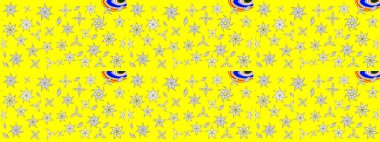 Motley illüstrasyonu. Küçük çiçekte güzel bir desen. Moda baskıları için zarif bir şablon. Çiçekli yaz çiçekleri. Robot resim. Küçük renkli çiçekler..