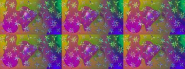 Klasik çiçek desenli. Paketleme, tekstil, duvar kâğıdı için çiçek eskizi. Yumuşak fayans. Raster 'ın taze dokusu. Yumuşak pamuk tasarımı.