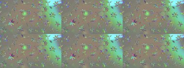 Gri ve bej renkli çiçeklerle çizilmiş çiçek deseni. Suluboya tarzında gri ve bej renkte çiçekler.