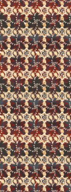 Çiçek desenli raster, kahverengi, gri ve bej renkli grafik desenli soyut raster arkaplan. Modern stil dokusu.