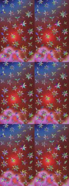 Küçük yabani çiçeklerdeki halk modelini çiz. Taşralı şıklığı. Özgürlük stili Millefleur 'lar. Tekstil, duvar kağıdı, kapaklar, yüzey, baskı, hediye paketi, hatıra defteri, dekupaj için çiçek çayırı arka planı.