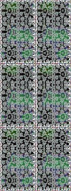 Çiçekli bahar çiçekleri. Küçük çiçekte güzel bir desen. Motley illüstrasyonu. Küçük renkli çiçekler. Moda baskıları için zarif bir şablon.