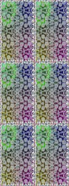 Raster illüstrasyonunda kusursuz çiçek deseni. Renkli Bahar Temalı Kusursuz Arkaplan. Düz Çiçek Elementleri Tasarımı. Süslü kumaş deseni.