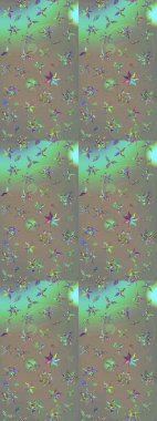 Gri ve bej renkler. Klasik çiçekler. Suluboya resim taklit Raster çizimi. Yaz çiçekleri teması. El çizimi soyut süslü elementler.