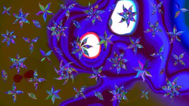 Güzel suluboya yaz çiçekleri deseni..