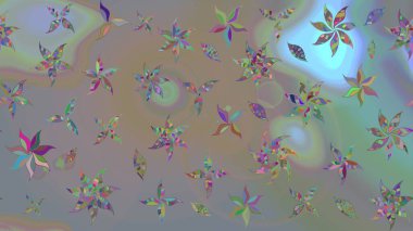 Raster illüstrasyonu. Hoş bir çiçek geçmişi var. Güzel kumaş deseni. Küçük çiçekte çizim deseni.