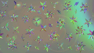 Raster illüstrasyonu. Çiçek desenli eskiz, darbeler, sıçramalar, yaz çiçekleri. Gri ve bej renkli çiçekler.