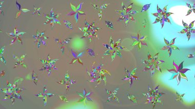 Çiçek deseni. Raster güzel kumaş deseni çiziyor. Renkli Bahar Teması eskiz kalıbı. Düz Çiçek Elementleri Tasarımı.