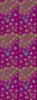 Tatil havası. Raster güzel bir çiçek deseni çizmiş. Bahar mevsimi. Nazik romantik baskı.