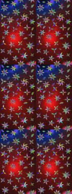 Çiçek izi. Çiçekler suluboya tarzında kahverengi ve kırmızı renklerde. Suluboya çizim deseni.