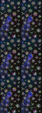 Şatafatlı bahar bahçesi dokusu. Flower eskiz arka planı. Raster illüstrasyonu. Çiçek deseni.