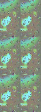 Kartlar, davetiyeler, tarih kartları ve daha fazlası için kullanılabilir. Büyük bir çiçek boyası seti. Raster şirin suluboya çiçek deseni çizimi.