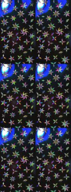 Sevgililer günü ve tebrik kartı konsepti için şık bir davetiye. Çiçek kompozisyonu, el boyası, hassas şablon. Üst manzara, yumuşak stil. Gri ve mavi renkte manzaralı çiçek deseni.