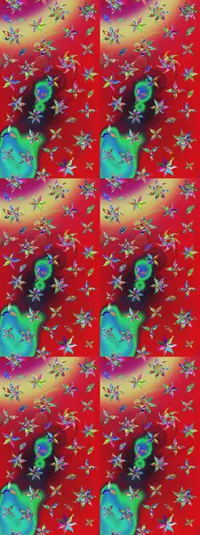 Düz Çiçek Elementleri Tasarımı. Güzel çiçek deseni. Çiçekler kırmızı ve yeşil renklerde. Renkli Bahar Teması çizim şablonu.