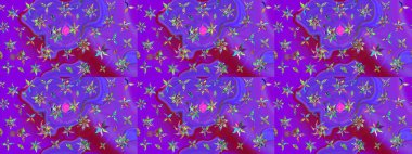 Raster illüstrasyonu. Şirin karalamalı çiçek desenli çizim. Eskiz tarzı menekşe ve mor renkler. El yapımı çiçek ve bitki koleksiyonu. Raster illüstrasyonu.