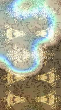 Raster stili kumaş deseni. Çiçekler suluboya çizim deseni.