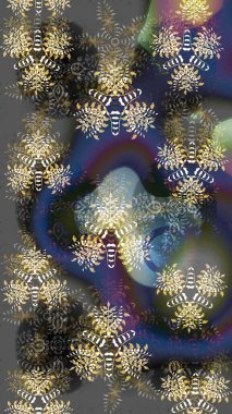 Kar tanesi raster arka planı. Kış grisi, kahverengi ve menekşe rengi kar bembeyaz kristal element. Raster skeci. Xmas Frost kar taneleri izole edilmiş siluet sembolü. Meteoroloji buz koleksiyonu.