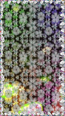 Raster deseni. Organik elementler. Suluboya etkisi. Botanik kusursuz desen.