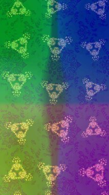 Güzel bir kış süsü. Altın kar tanesinden izole edilmiş. Renkli kar taneleri Raster illüstrasyonu.