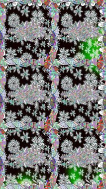 Sabıka fotoğraflarında, bebek kıyafetlerinde, duvar kâğıtlarında, paket kutularında falan kullanılabilir. Zarif, parlak ve kusursuz siyah çiçek desenli tasarım. Raster..