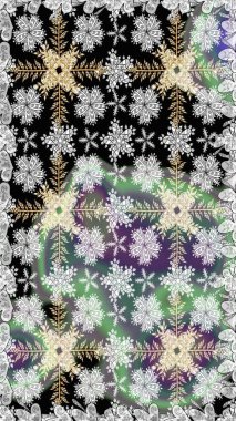 Vadinin gri renkli çiçekleri. Raster dikişsiz çiçek deseni.