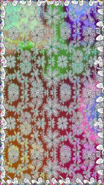 Raster deseni. Çiçekler, suluboya ile dikişsiz çiçek deseni. Küçük çiçek Güzel Çiçek desen.