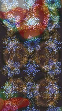 El çizimi Noel Raster illüstrasyonu. Kar Taneleri Karalamaları. Yeni Yıl Dekoratif Kar Taneleri Arkaplanı.