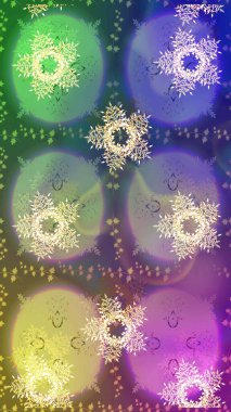 Raster kar tanesi ikonu. Raster illüstrasyonu. Kar tanesi ikonu, izole edilmiş. Düz dizayn. Renkli arka planda kar taneleri.