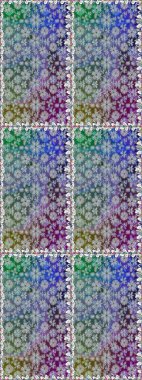 Kusursuz süs izi. Sınır Kızılderili çiçekli paisley patten. Raster Henna tarzı. Etnik Mandala havlusu. Tebrik kartı arkaplanı, boyama kitabı, arkaplan, tekstil için kullanılabilir.