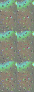 Çiçekli karalama şeklinde Raster çiçek deseni. Gri ve bej renkli çiçekler. Nazikçe, güzel çiçek arkaplanı..