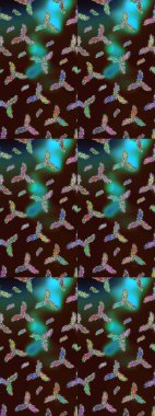 Kar Tanesi Mozaik ikonu. Grafiksel element dekorasyonu. Sembol kışı, donmuş, Noel, yeni yıl tatili. Raster skeci. Siluet kar tanesi işareti izole edilmiş kahverengi, yeşil ve mavi renkler. Düz tasarım.