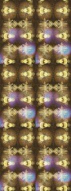 Altın kar tanesinden izole edilmiş. Güzel bir kış süsü. Renkli kar taneleri Raster illüstrasyonu.