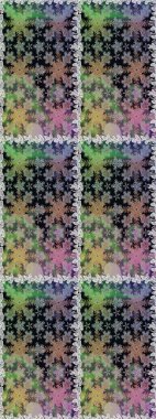 Kusursuz altın desenli bukleler. Raster altın desen. Doğu tarzı arabesk. Altın elementli gri renkler. Raster illüstrasyonu.