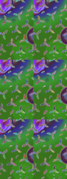 Kar taneleri tasarımı. Modern tasarım posteri, kapak, yeşil, mor ve mavi renkli kart tasarımı. Retro stil dokusu, şablon kış elementleri. Moda olmuş kar taneleri ve elementler Memphis kartları.