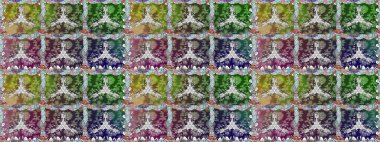 Parlak renkli çiçekleri ve yeşil renkli yaprakları olan kusursuz çiçek desenleri. Modern çiçek arkaplanı. Halk tarzı. Moda baskıları için zarif bir şablon.