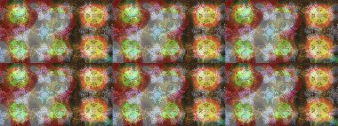 Kahverengi, gri ve nötr renkler. Raster illüstrasyonu. Noel ve yeni yıl moda baskıları için tatil tasarımı. Kar tanelerinin soyut arkaplanlı Noel deseni.