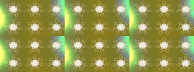 Raster resim. Kar tanesi süs desen. Snowflakes desen. Kar taneleri arka plan. Düz renkli arka plan üzerinde izole kar taneleri tasarımını.