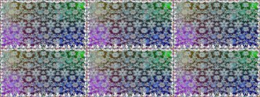 Suluboya, elle çizilmiş. Kusursuz bir arka plan modeli. Raster - stok. Vadinin gri renkli çiçekleri.