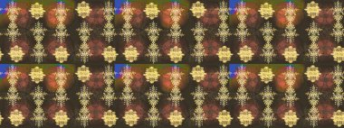 Siluet kar tanesi işareti izole edilmiş kahverengi, sarı ve yeşil renkler. Sembol kışı, donmuş, Noel, yeni yıl tatili. Kar Tanesi Mozaik ikonu. Grafiksel element dekorasyonu. Raster tasarımı. Düz tasarım.