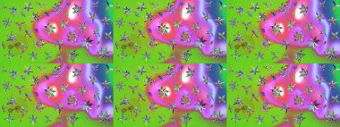 Çizim kalıbı. Organik motif arka planı. Ultraviyole kumaş deseni. Raster illüstrasyonu.