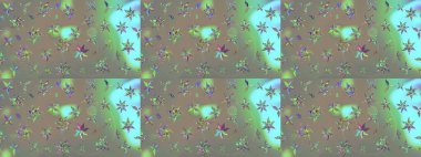 Renkli desenli eskiz deseni, gri ve bej çiçekler ve dekoratif elementler. Eskiz geçmişi. Raster illüstrasyonu. Kumaş, tekstil, duvar kağıdı baskısı için. Antika retro tarzı.