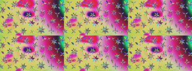 Eskiz geçmişi. Eski usul. Tomurcukları çiçek olan sevimli bir çiçek deseni. Kumaş, tekstil, duvar kağıdı baskısı için. Raster. Raster illüstrasyonu.