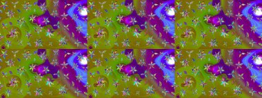 Raster güzel bir çiçek deseni çizmiş. Bahar mevsimi. Tatil havası. Nazik romantik baskı.