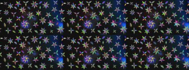 Raster illüstrasyonu. Modaya uygun kumaş deseni. Küçük çiçekteki sevimli çiçek deseni. Tony 'nin kumaş desenini çiz.