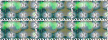 Mavi renkli çiçekler. Hediye ambalaj kağıdı, tebrik kartları, posterler ve pankart tasarımı. Raster düz çiçekleri pürüzsüz desen.