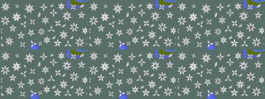 Tarafsız ve gri renklerde çiçekler. Düz Çiçek Elementleri Tasarımı. Renkli Yaz Temalı eskiz kalıbı. Raster illüstrasyonunda çiçek deseni çizimi.